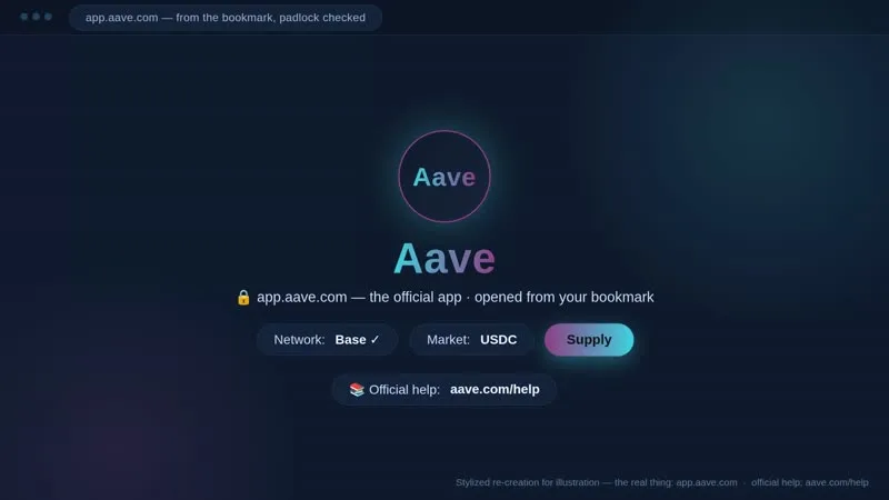 Aave supply walkthrough